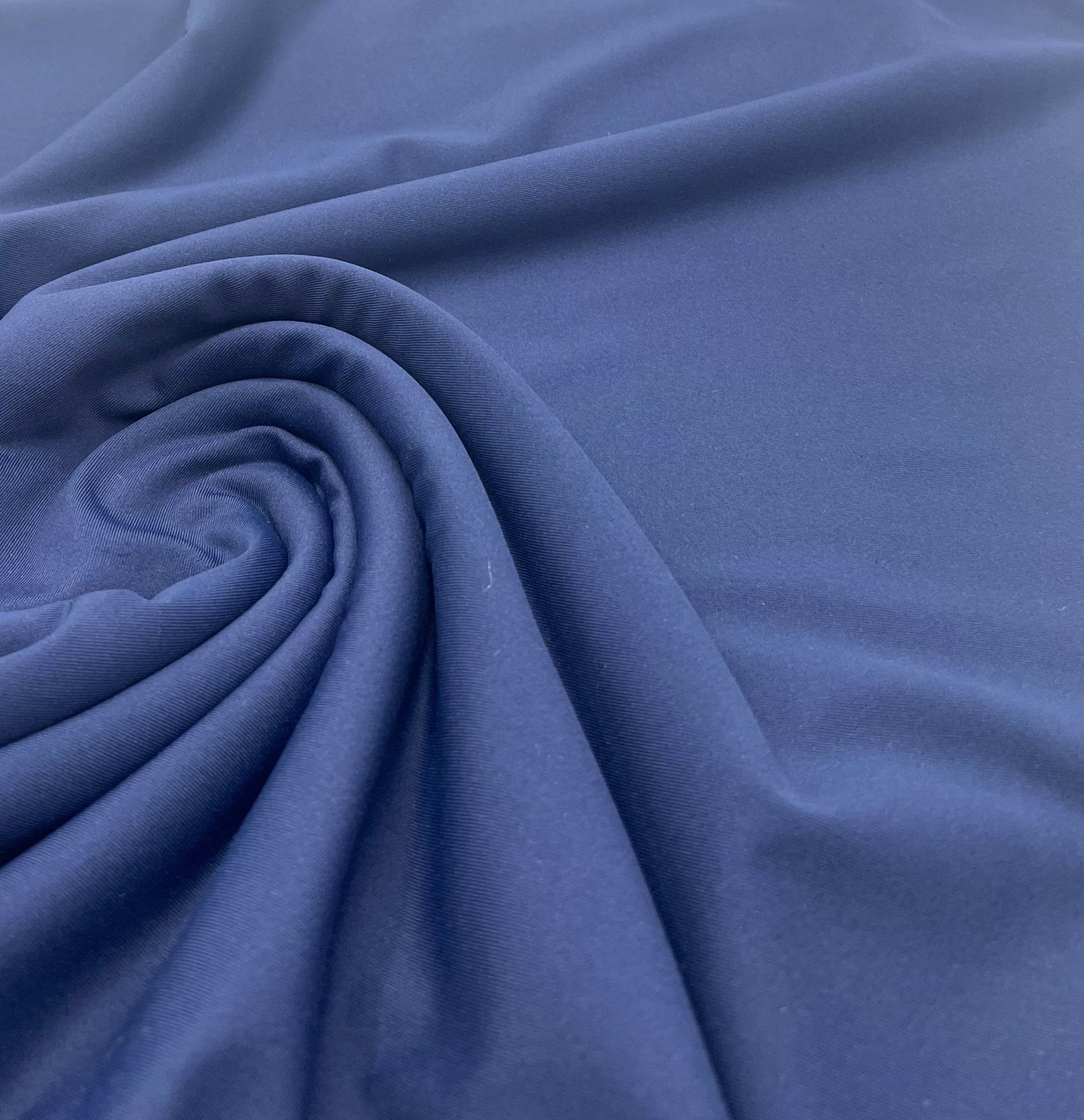 Navy Cotton Touch 220GSM 4 Way Stretch Fabric - T9 Fabrics
